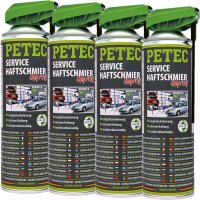 4x PETEC Service-Haftschmierspray transparent 500 ml