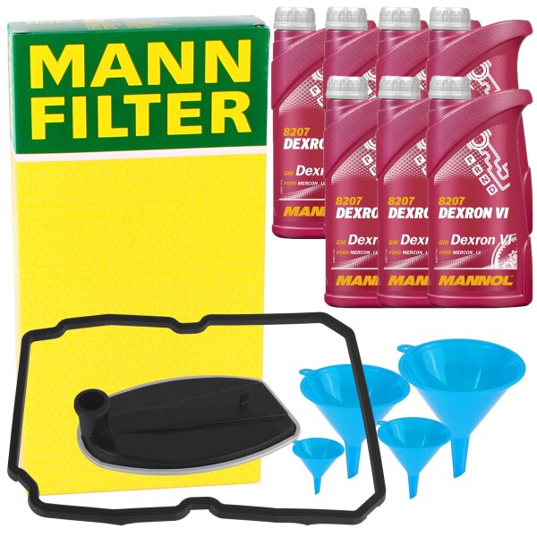 Mann Getriebefilter + 7L Getriebeöl