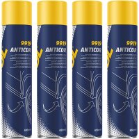 4x MANNOL Unterbodenschutz schwarz Spraydose, 650 ml