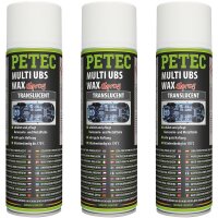 3x PETEC Multi UBS Wax translucent, 500 ml