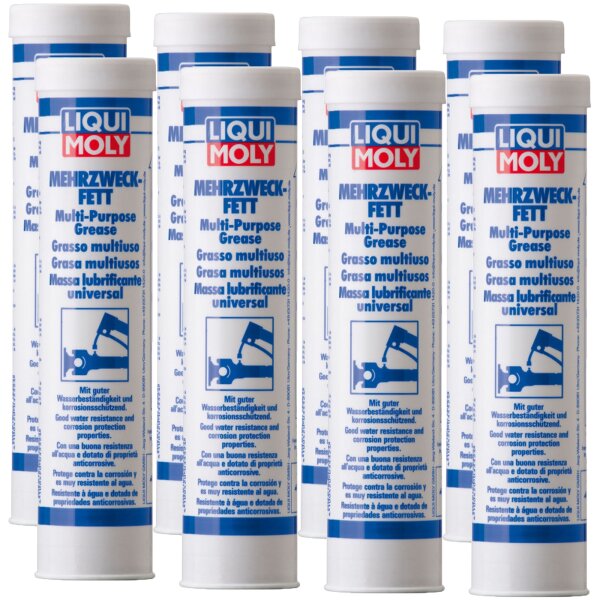 8x LIQUI MOLY Mehrzweckfett, 400g