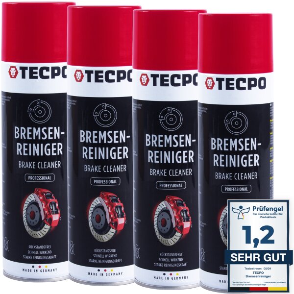 4x TECPO Bremsenreiniger Universal Reiniger, 500 ml
