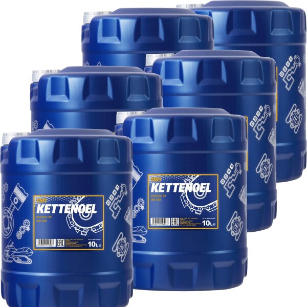 6x MANNOL Kettenöl, 10L