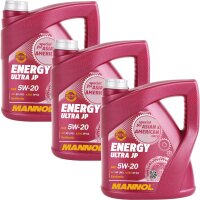 3x MANNOL Energy Ultra JP 5W-20 API SN, 4L