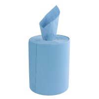 TECPO 6x Putzrolle blau 2-lagig, 23x30 cm, MINI-300