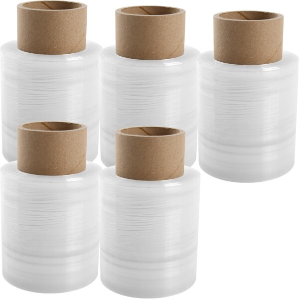 5x Mini Rolle Transparent 100 mm x 150m - 23my