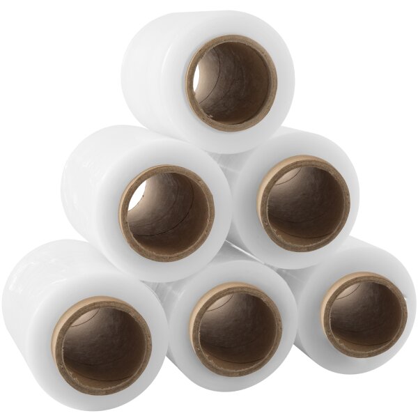 6x Mini Rolle Transparent 100 mm x 150m - 23my