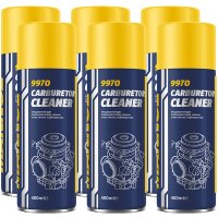 6x MANNOL Vergaser Reiniger Drosselkappenreiniger, 400 ml