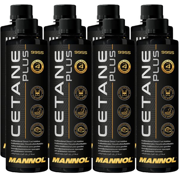 8x MANNOL Cetane Plus, 450mL