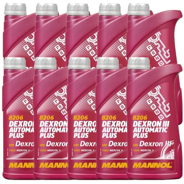 MANNOL Dexron III Automatic Plus, ATF 10x1 Liter
