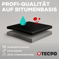 TECPO Unterbodenschutz Bitumen schwarz, 1L + BGS Druckluft Unterbodenschutz Pistole