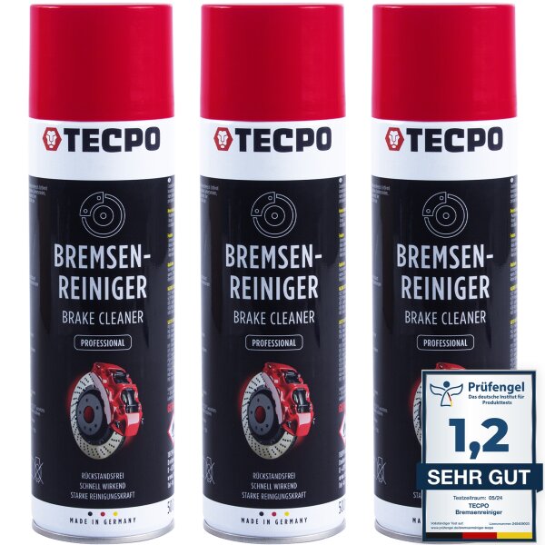 3x TECPO Bremsenreiniger Universal Reiniger, 500 ml