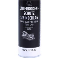 6x TECPO Unterbodenschutz überlackierbar schwarz, 500 ml