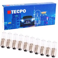 10x TECPO H6W Standlicht BAX9s 12V 6W Parklicht