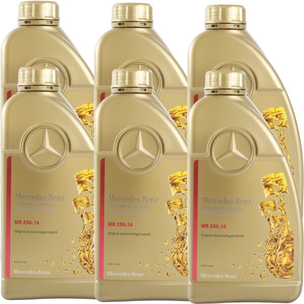 6x OE MB Automatikgetriebeöl MB 236.14, 1L