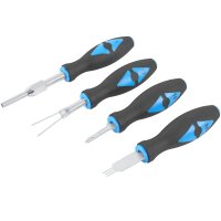 TECPO Stecker-Entriegelungs-Werkzeug-Satz, Auspinwerkzeug, 23-tlg + BGS Dioden-Prüflampe
