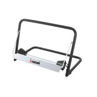 TECPO Putztuchrollen Abroller Wandhalter bis 40cm + 1 Putzpapier 23 cm Breit, 2-lagig