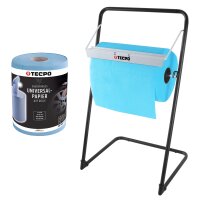TECPO Bodenständer für Putztuchrollen + 1 Rolle...