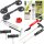 PETEC Scheibenkleber-Set 310 ml + TECPO Ausbau-Werkzeug + 2x TECPO Gummi-Doppelsauger, Ø 118 mm