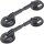 PETEC Scheibenkleber-Set 310 ml + TECPO Ausbau-Werkzeug + 2x TECPO Gummi-Doppelsauger, Ø 118 mm