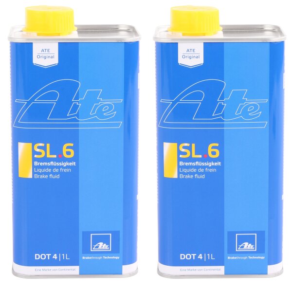 2x ATE Bremsflüssigkeit SL6, 1L