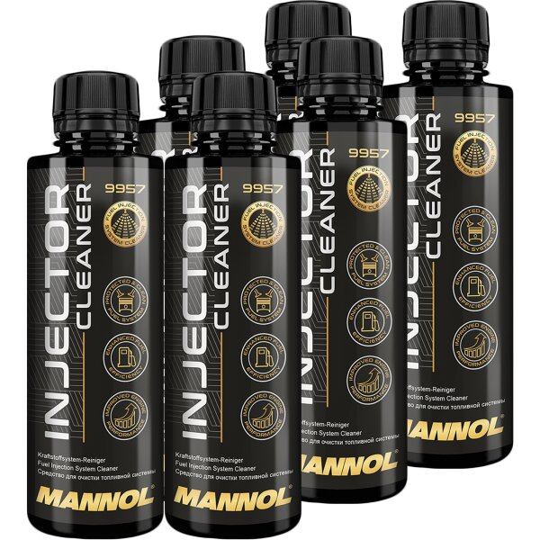 6x MANNOL 9957 Injector Cleaner, 250 ml