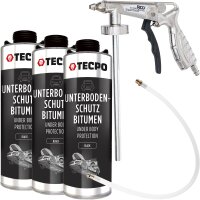 TECPO Unterbodenschutz Bitumen schwarz, 3L + BGS...
