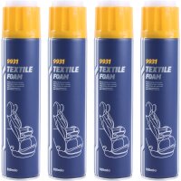 4x MANNOL 9931 Textile Foam, 650 ml