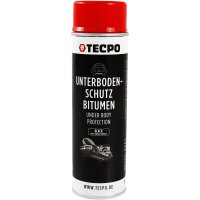 6x TECPO Unterbodenschutz Bitumen schwarz, 500 ml