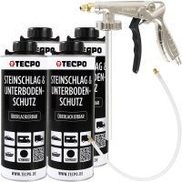 4x TECPO Unterbodenschutz Überlackierbar Schwarz,...
