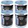 TECPO 4x Putzrolle blau 2-lagig, 23x30 cm, MINI-300