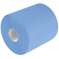 TECPO 10x Putzrolle blau 2-lagig 21x34 cm "MINI-500" (5000 Blatt)