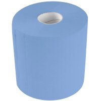 TECPO 10x Putzrolle blau 2-lagig 21x34 cm "MINI-500" (5000 Blatt)