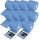 TECPO 10x Putzrolle blau 2-lagig 21x34 cm "MINI-500" (5000 Blatt)