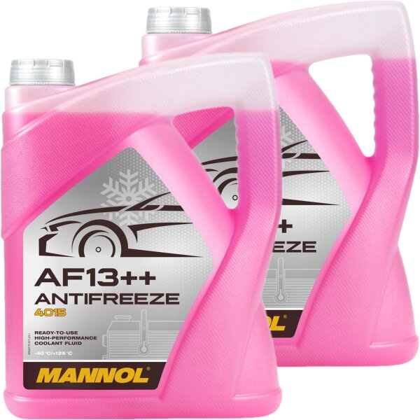 2x MANNOL AF13++ Antifreeze Kühlerfrostschutz (-40°C), 5L