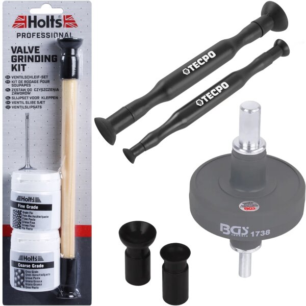 TECPO Ventil Schleifpaste Einschleifer Set, 8-teilig