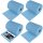 4x TECPO Putzrolle blau 3-lagig 36x36 cm MAX-500
