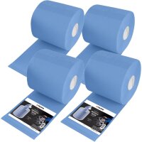 TECPO 4x Putzrolle blau 2-lagig 21x34 cm...