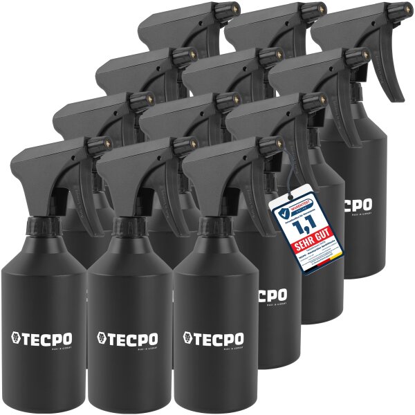 12x TECPO HDPE Handsprüher für Bremsenreiniger 500 ml