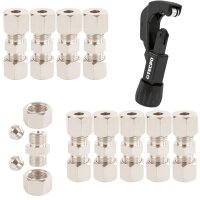 10x Verbinder für 4.75 mm 3/16  Bremsleitung ohne...