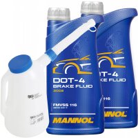 MANNOL Bremsflüssigkeit DOT-4, 2L + Füllkanne
