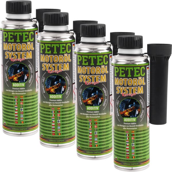 4x PETEC Motorölspülung, 300 ml