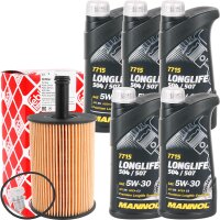 FEBI BILSTEIN Ölfilter + Schraube + Mannol Longlife...