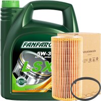OE VAG Ölfilter + FANFARO 5W-30 LSX Longlife III, 5...