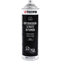 3x TECPO Unterbodenschutz Bitumen schwarz, 500 ml