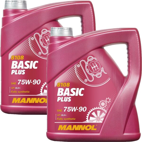 2x MANNOL Basic Plus 75W-90 GL-4+, 4L