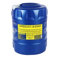 5x MANNOL Kühlerfrostschutz Gelb AG13+, 20L