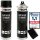 2x 500 ml TECPO Autolack schwarz matt