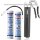 TECPO Einhand-Fettpresse + Panzerschlauch + LIQUI MOLY Mehrzweckfett, 2x400 g