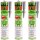 3x PETEC K&D Karosserie Klebe- und Dichtmasse grau, 310 ml